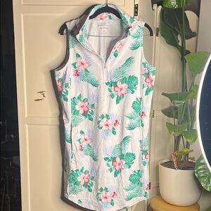 Tommy Bahama Tropical Floral Dress - Pink and Green